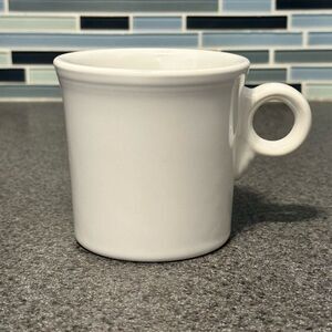 Fiestaware Ring Handled Mug White Color Post 86 Contemporary
